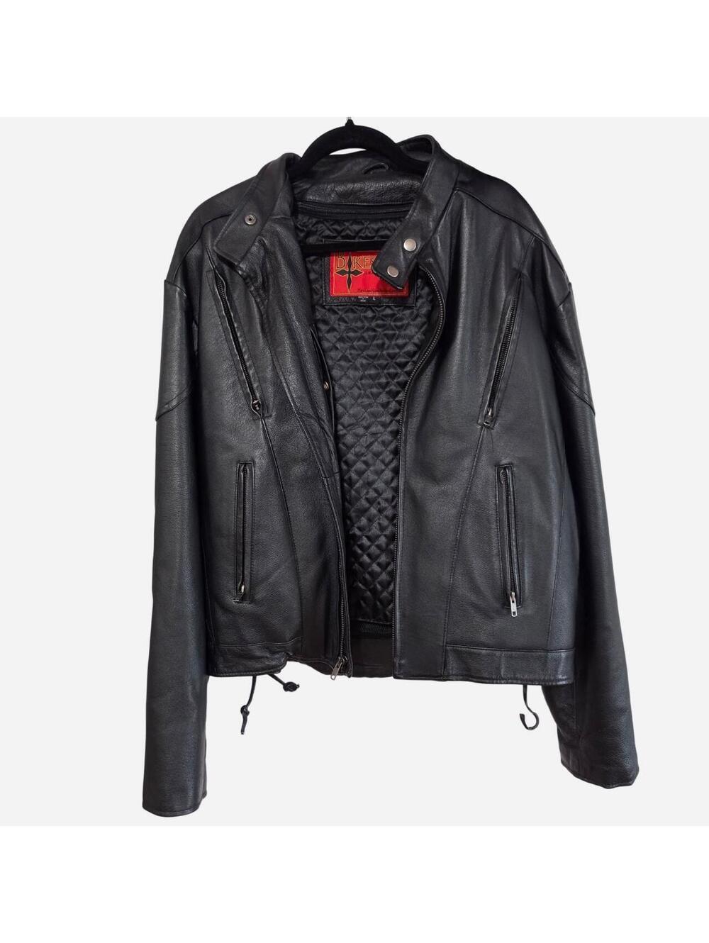 Vintage BikeStar Insulated removable lining Leather Motorcycle Jacket Mens .L